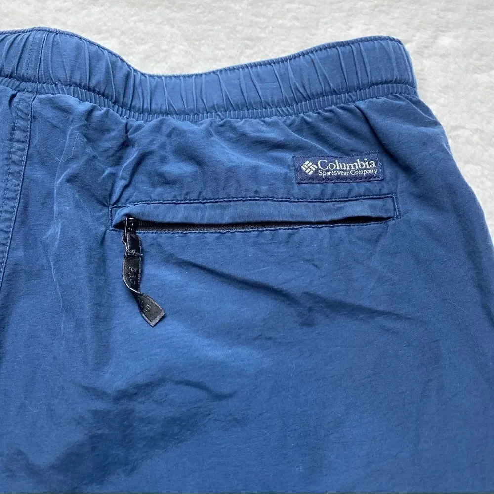 Columbia Blue Cargo Swim Trunks Size Large